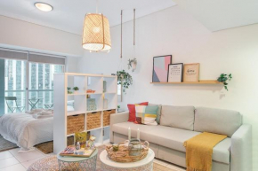 Bohemian inspired Studio perfect for a family of 4 in JLT!